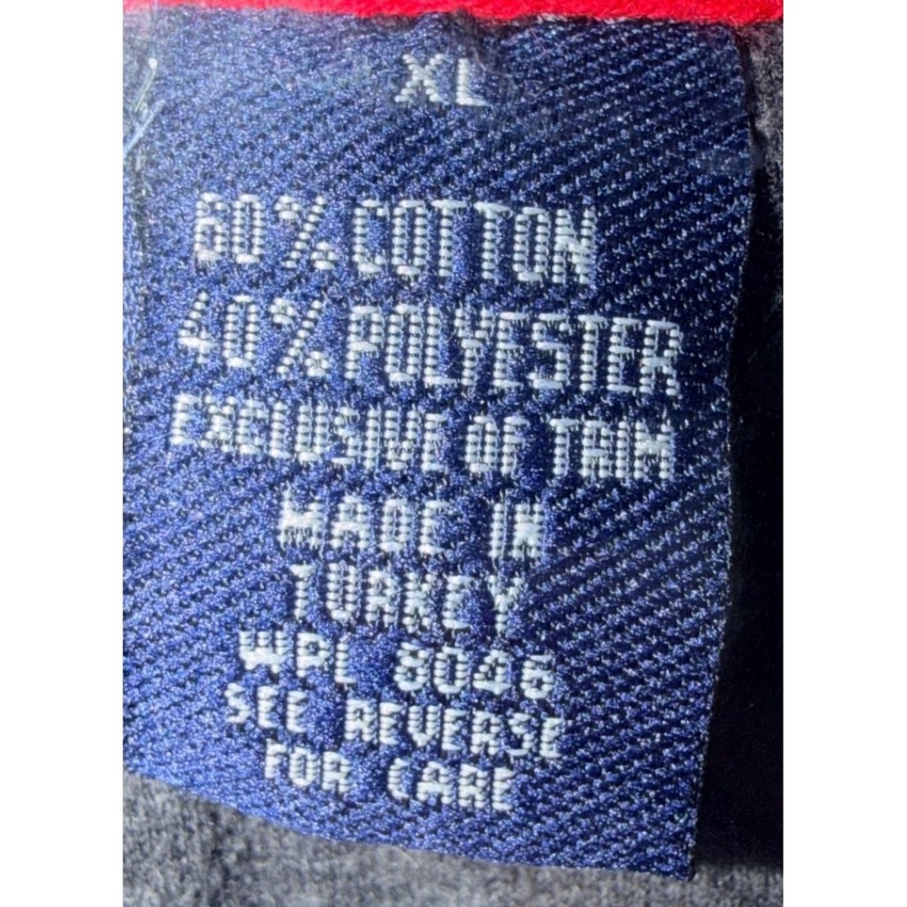 Aeropostale Dark Gray w/Red Stripe Crewneck Pullover Mens XL, 87 Patch, Y2K - Picture 4 of 9